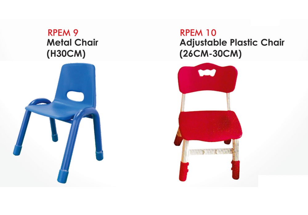 Adjustable Plastic Chair for Kids 4-8 Years - E...