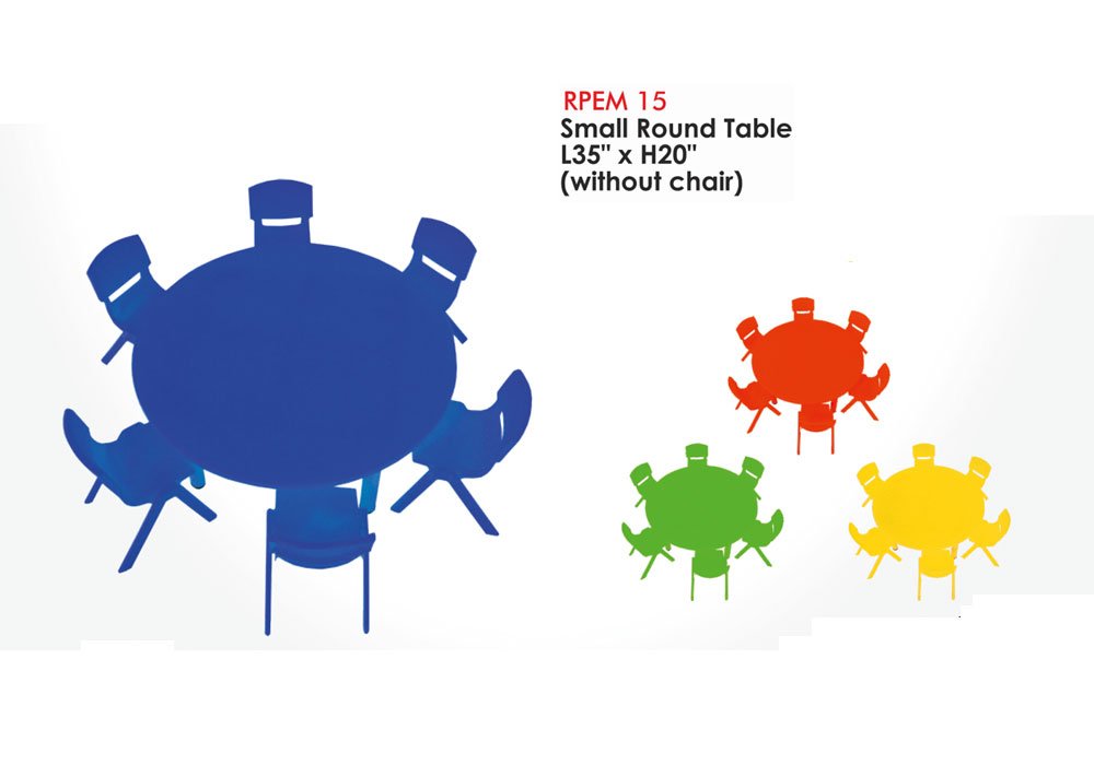 Compact Round Kids Table for Small Classrooms a...