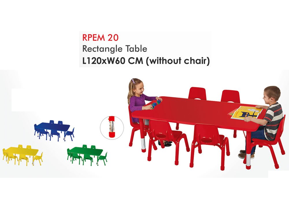 Kids Table with Adjustable Height for Home Scho...