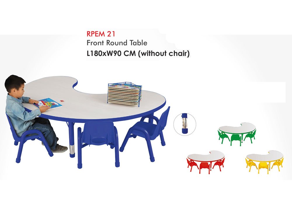 Kid-s Bean Shaped Table for Arts and Crafts, Ad...
