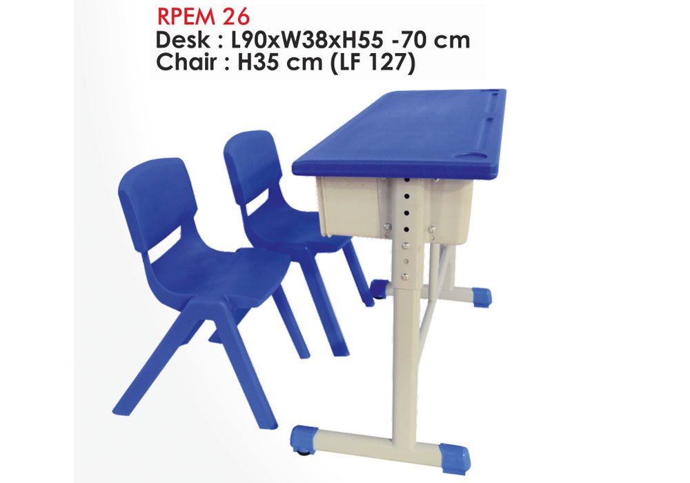 Ergonomic Adjustable Kids Desk with Storage - D...