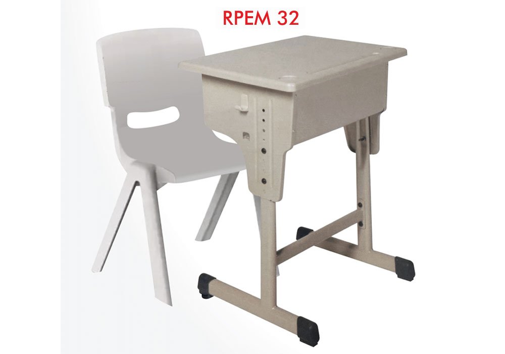 Compact Adjustable Student Desk with Ergonomic ...