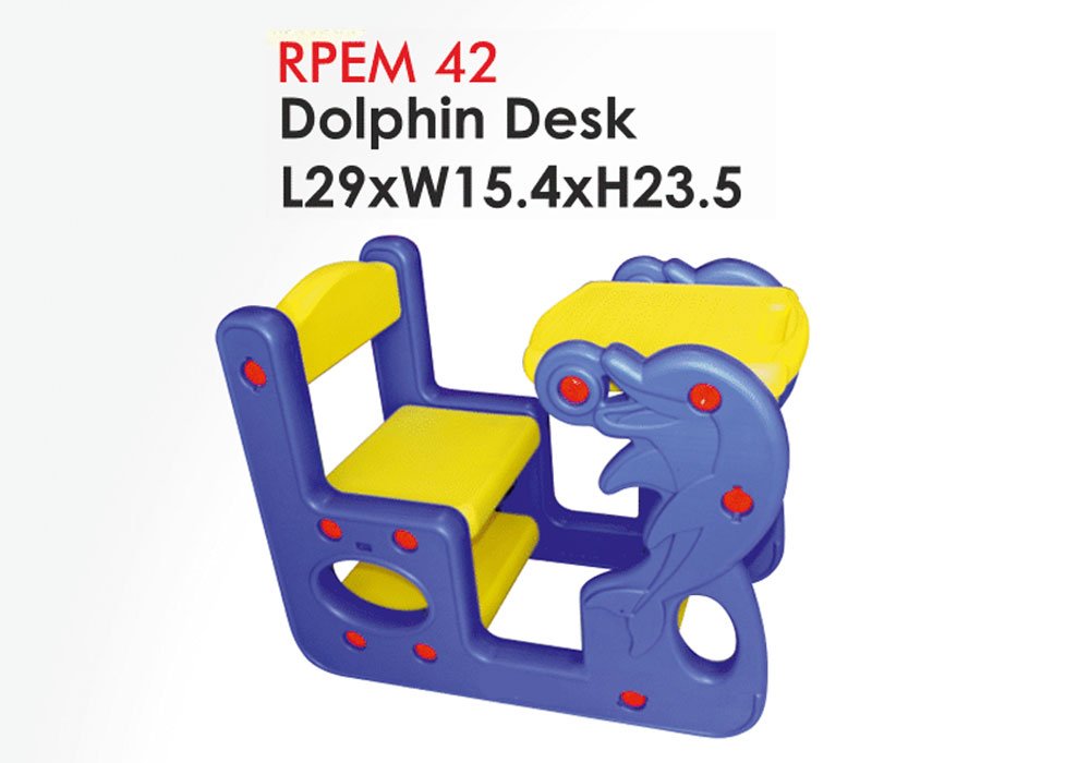 Dolphin Themed Toddler Chair and Desk Combo for...