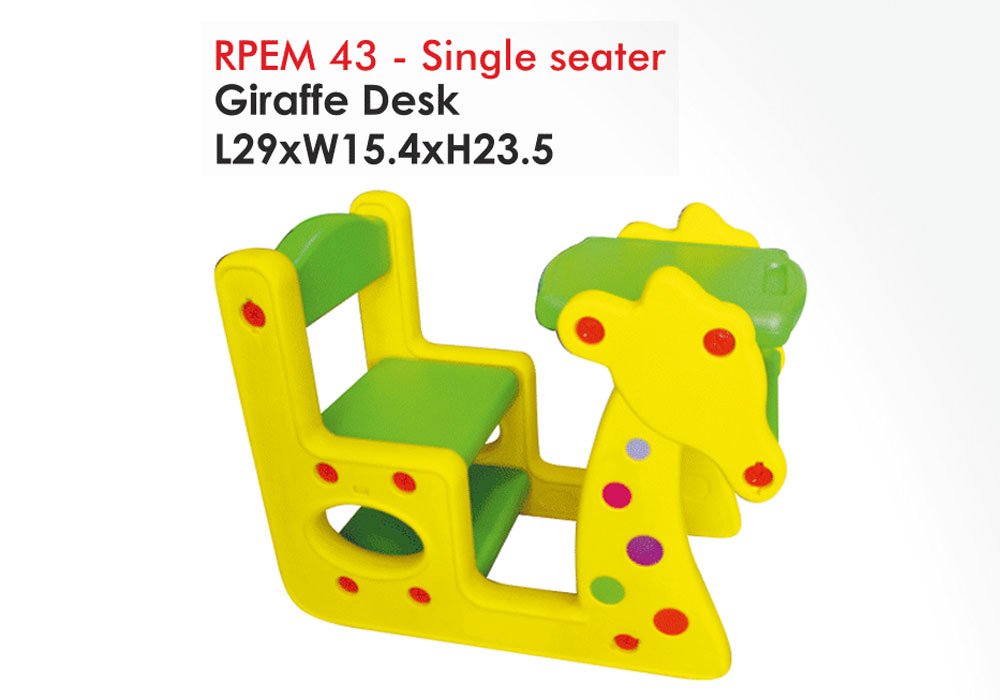 Giraffe Themed Desk for Toddlers Non Toxic Plas...