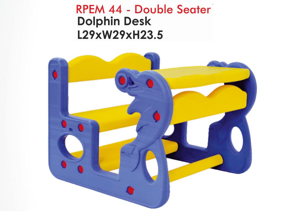 Dolphin Themed Double Seater Desk for Preschool...