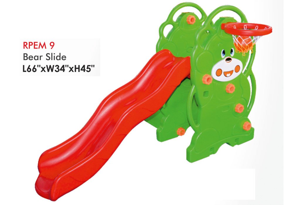 Kids Outdoor Playset with Basketball Ring and D...