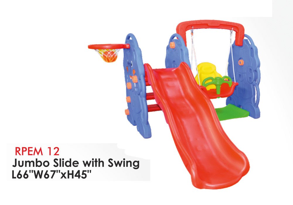 Multi Functional Kids Play Unit with Slide Swin...