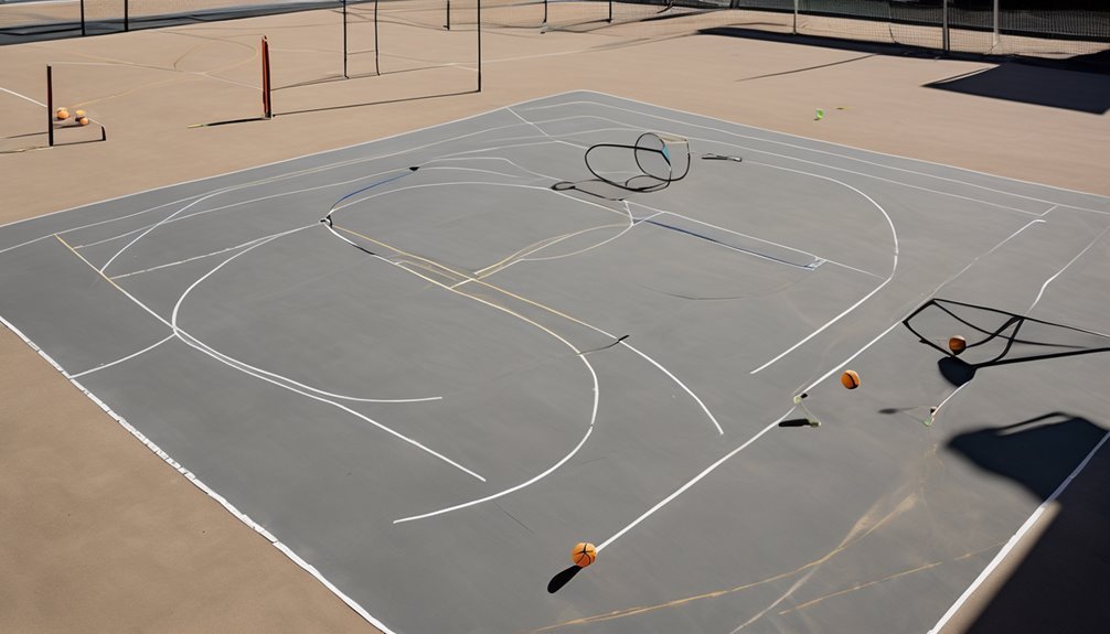 space planning for multi sport court layout