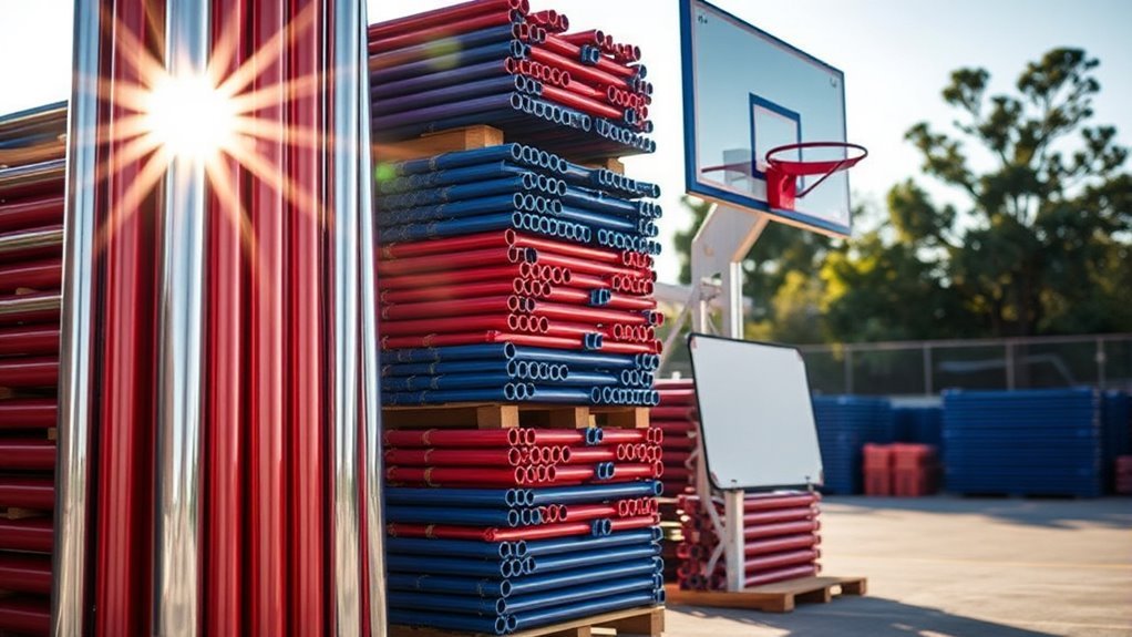 basketball equipment schools courts