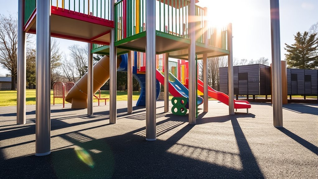 durable stable playground supports