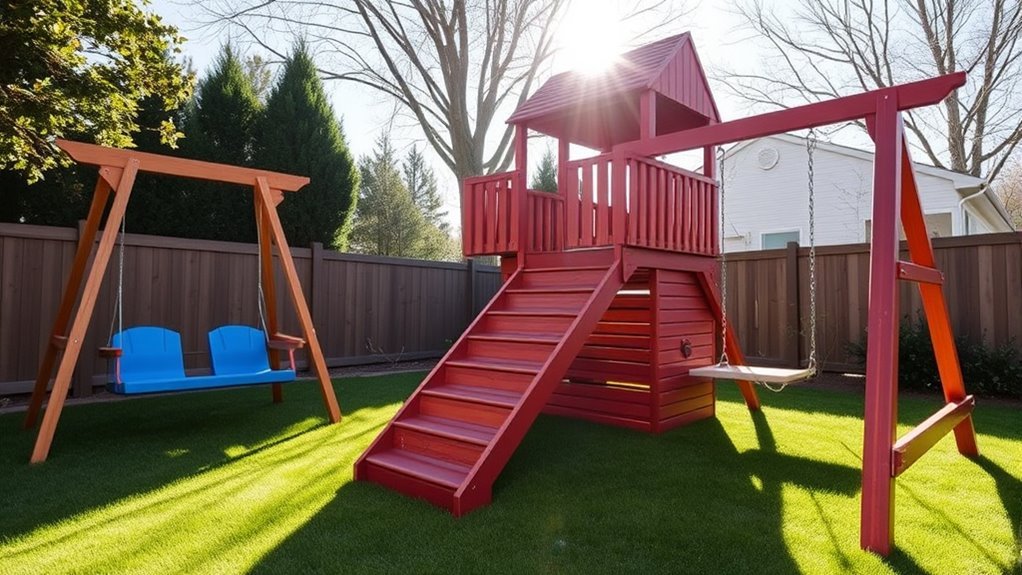 quality backyard family play