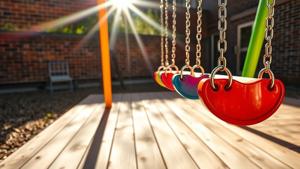 safe developmental swing installations