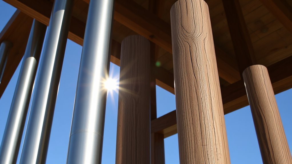 superior steel playground posts