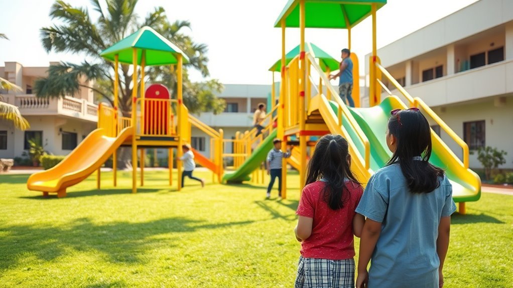safe well maintained play areas signal