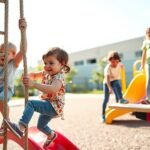 play equipment enhances gross motor development