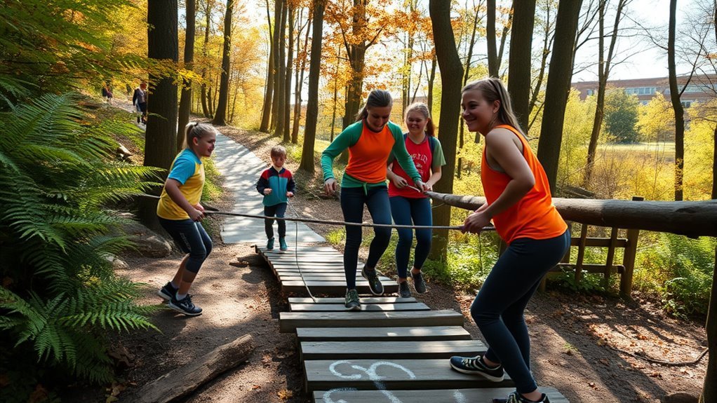 trail challenges build teamwork confidence