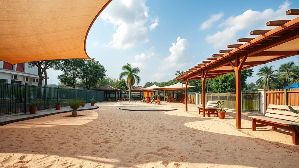 shade shelter sun safe sandpit designs